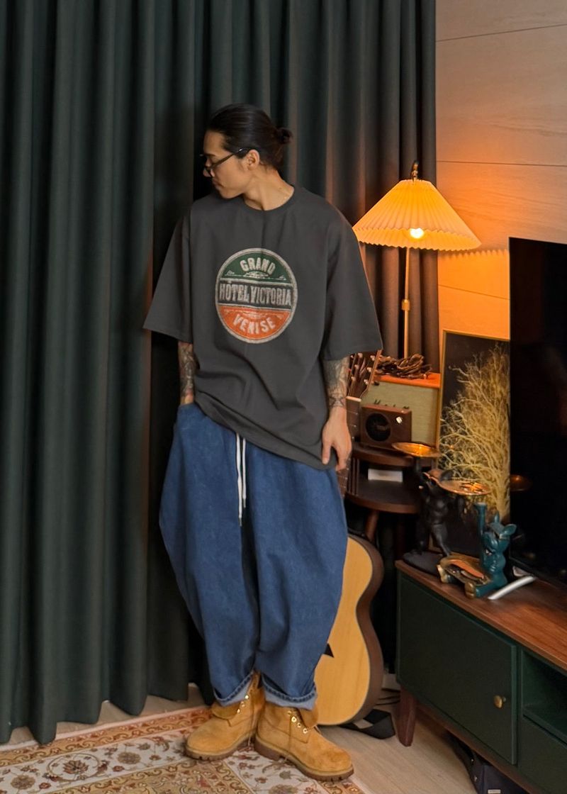 Denim Balloon Baggy Pants 2COLOR