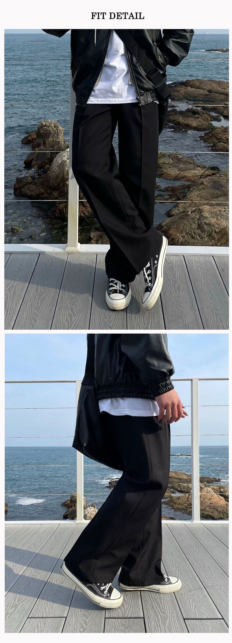ABLE TWO TUCK WIDE SLACKS(5COLOR)