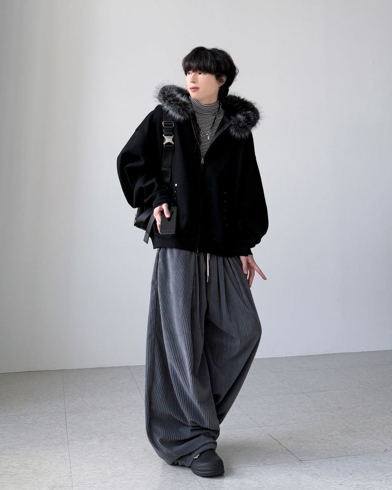 Piercing Raccoon Hood Zip-Up
