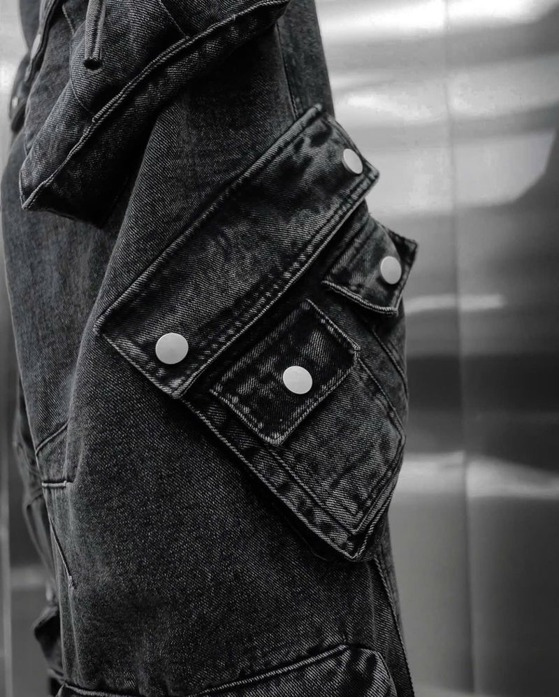 WASH-DENIM PANTS QUAD POCKET