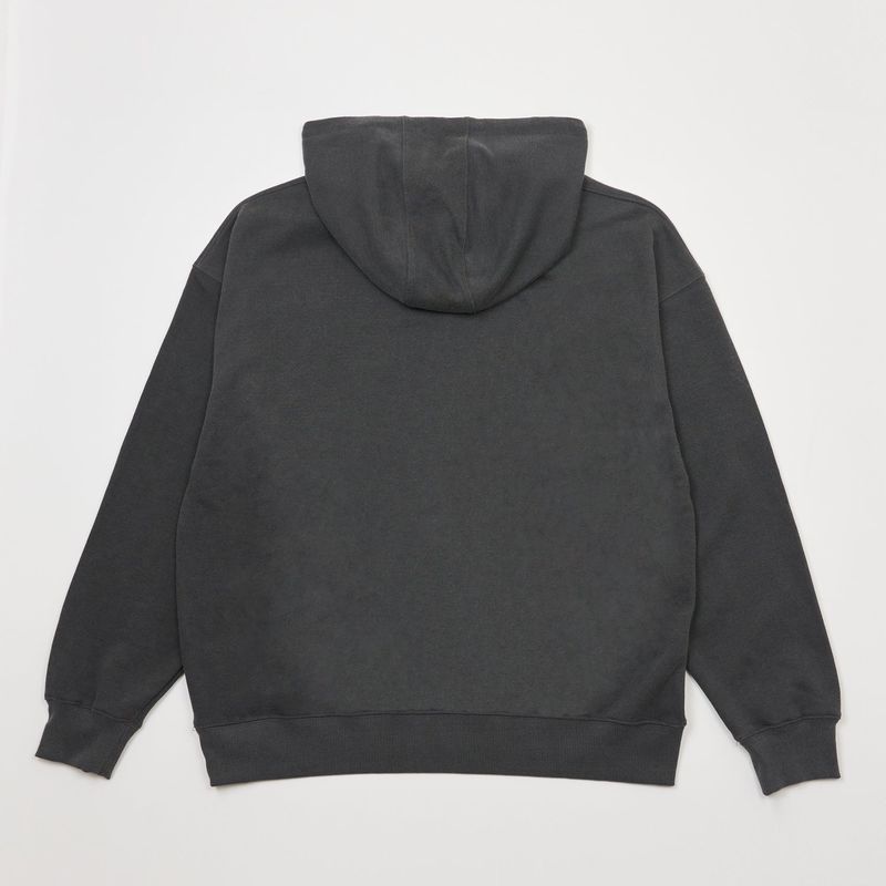MEOW PRINTING HOOD T CHARCOAL