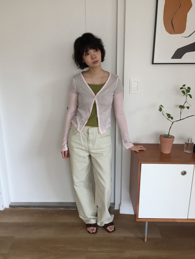 Petal Sheer Cardigan (2color)
