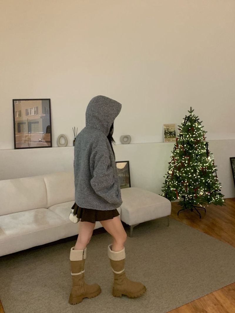 [UNISEX] from Mix Hood Coat Jacket