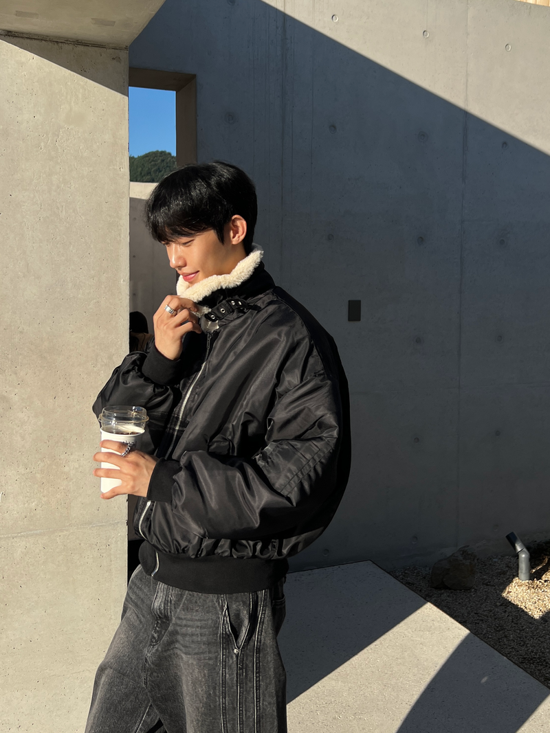 Cropped Aviator Mustang Jacket (2 colors)