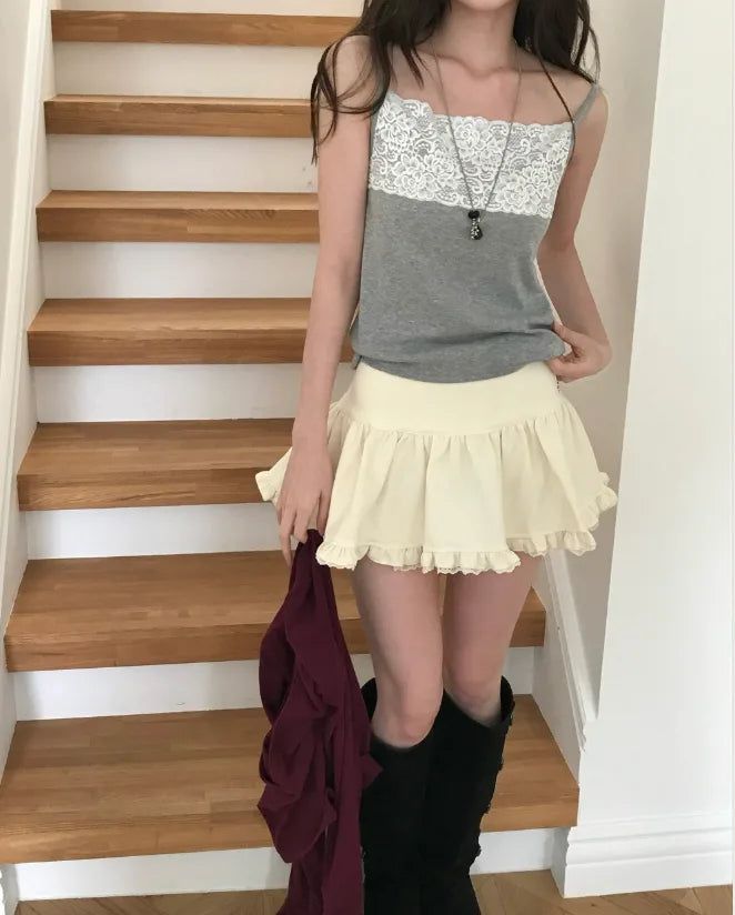 up tier lace camisole top