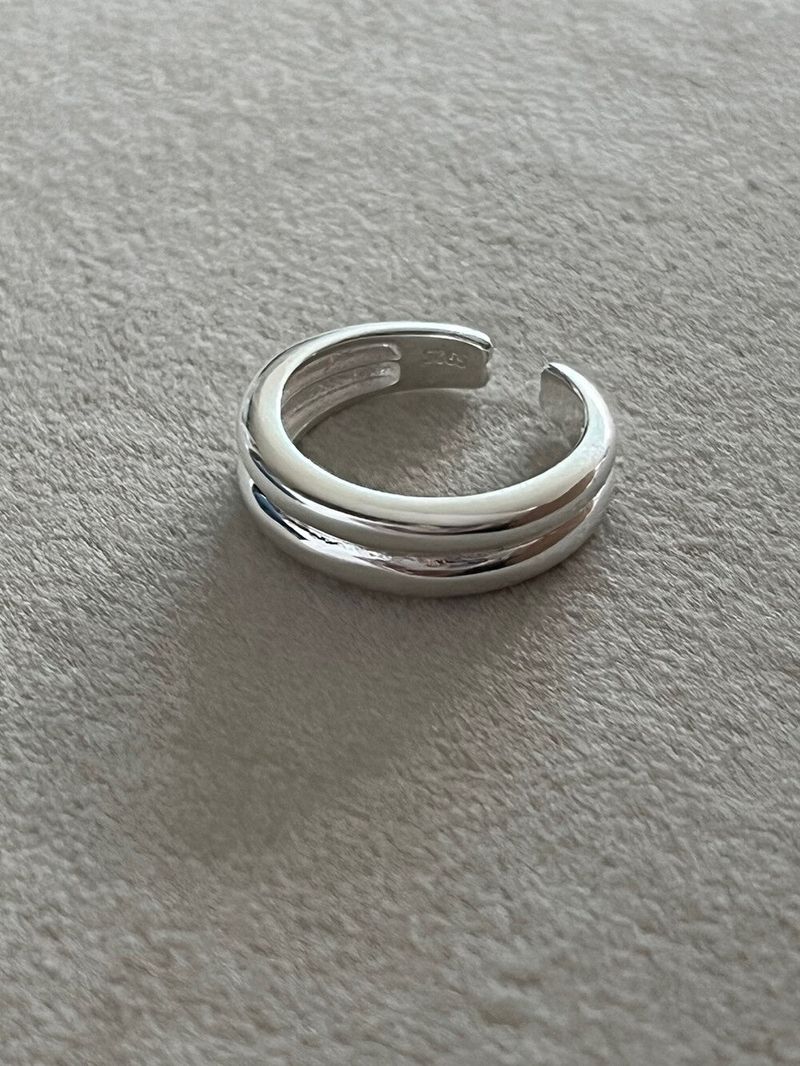 (silver925) Volume open ring