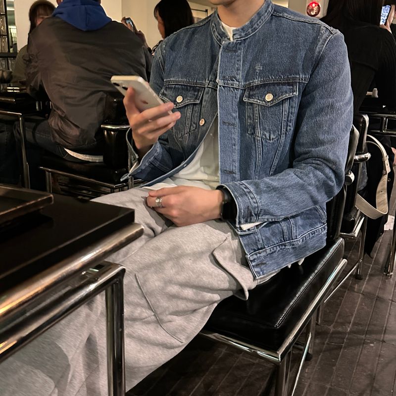 LMN Semi-Overs China Denim Jacket (blue)