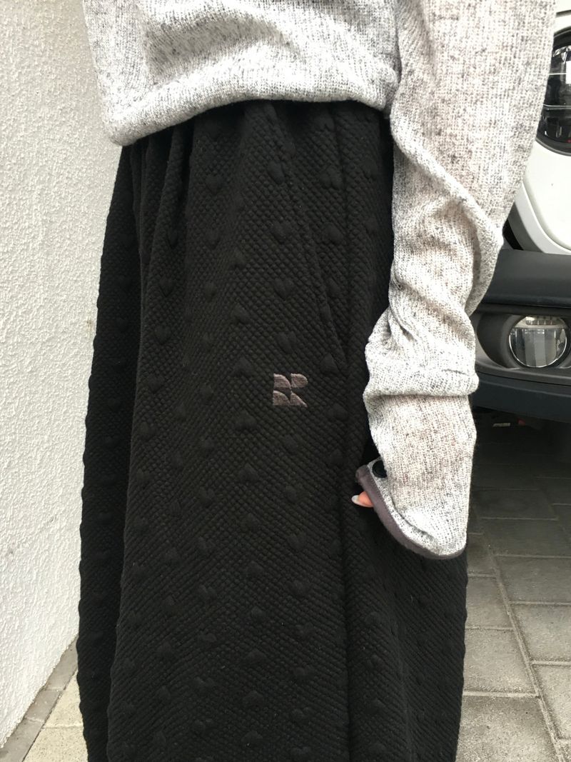 [Ritcore MADE] ハートエンボワイドパンツ (3c)