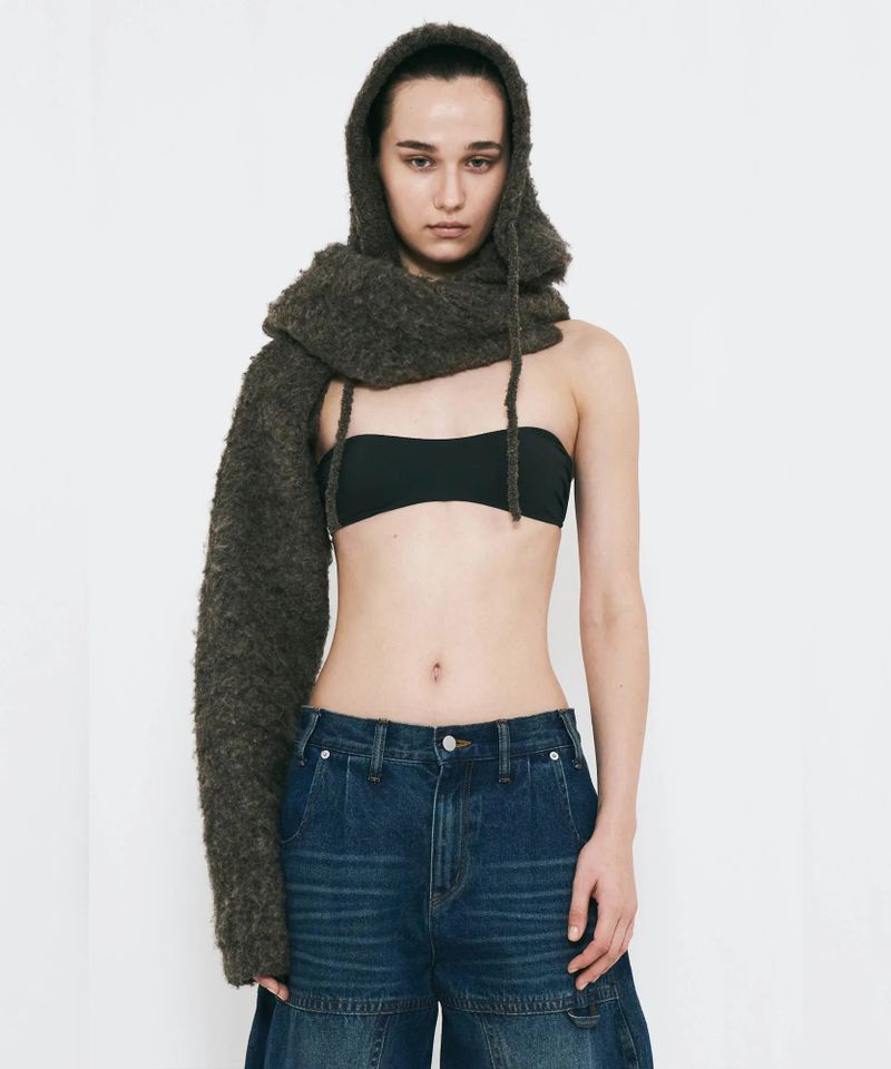 MUFFLER KNIT CARDIGAN