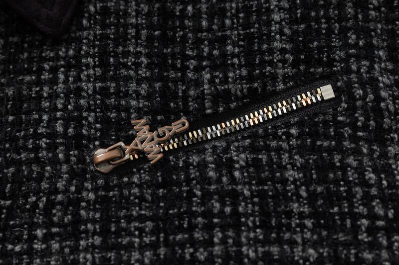 BEADED PIPE EMBROIDERY CROSS JACQUARD DETROIT JACKET