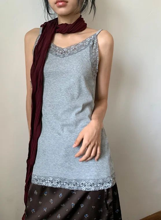 Verity Lace Layered Long Strap Sleeveless