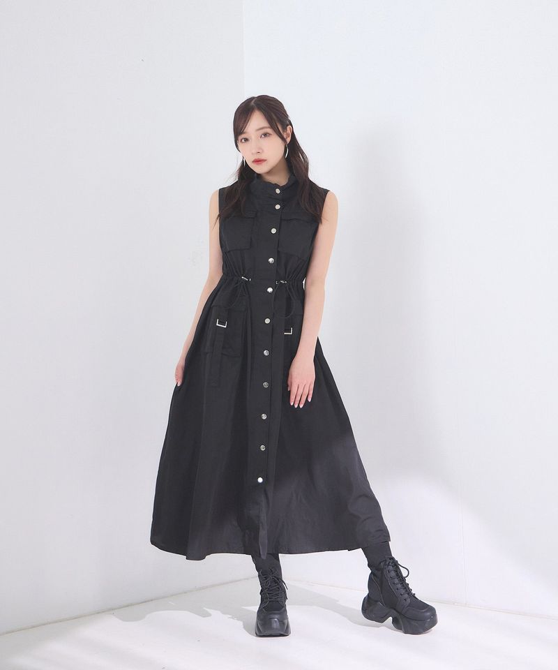 ANDGEEBEE（アンジービー）の「カーゴポケットロングワンピ（Dresses）」
