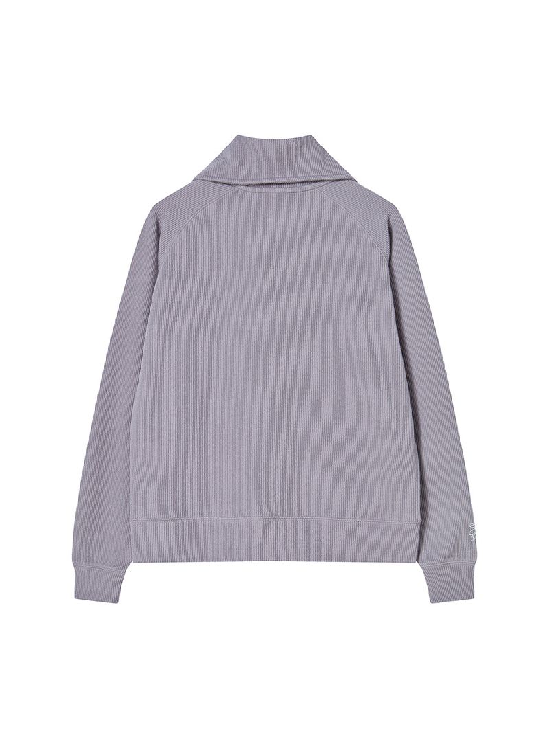 BUTTON UP CARDIGAN PURPLE