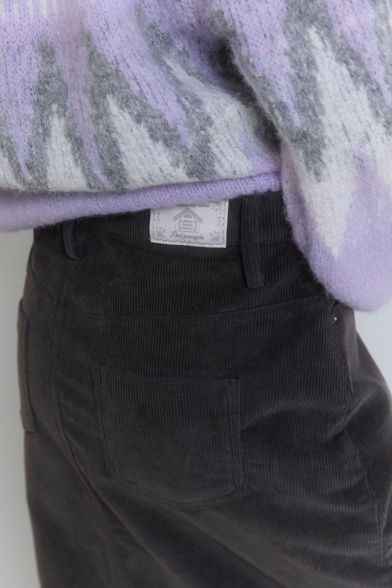WINTER SLIT CORDUROY SKIRT