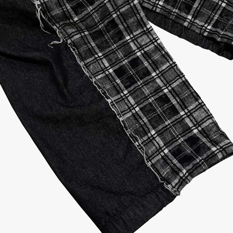 grunge burner check pants_black