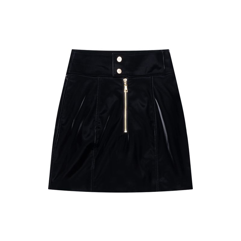 Faux Leather Mini Skirt