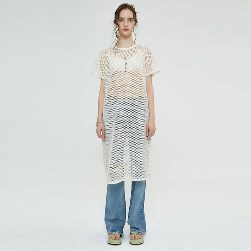 SPERONE(スペロネ)の「CROCHET BACK OPEN ONEPIECE (CREAM)(Dresses)」
