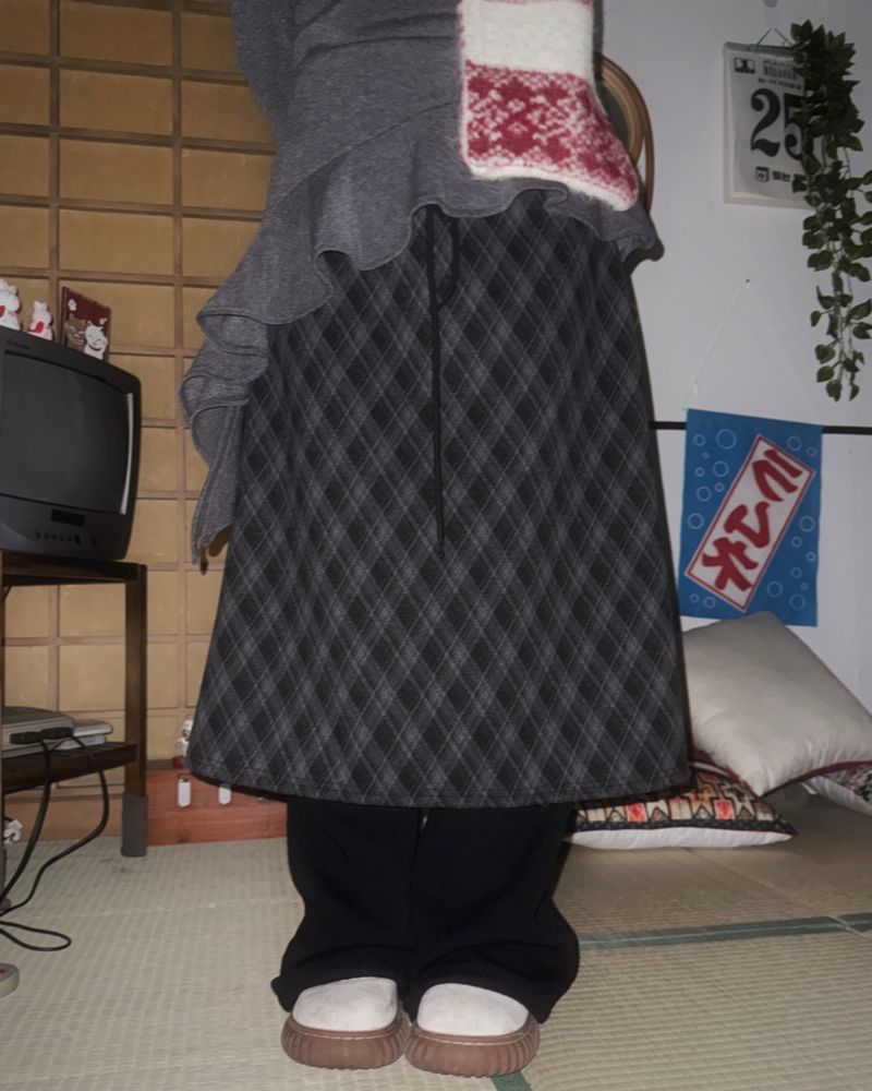 (2color)ソフトブラッシュブーツカットニットパンツ