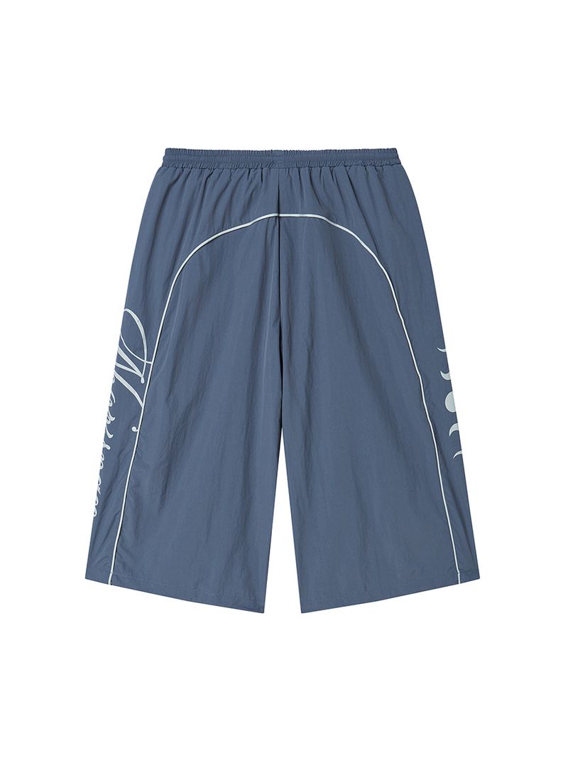 LINE HALF PANTS BLUE