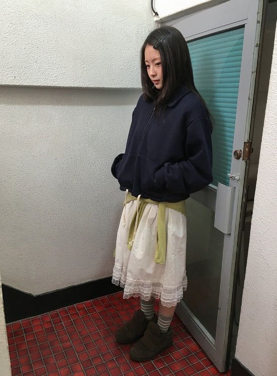 マジュレースバンディングミディスカート