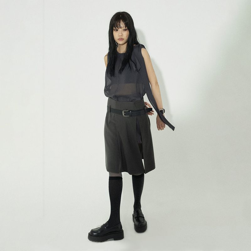 PROPELLER SKIRT: CHARCOAL