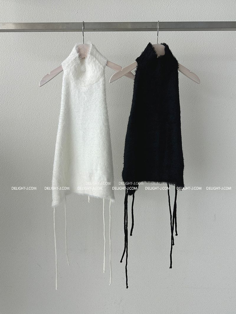 Block Soft Backless Sleeveless