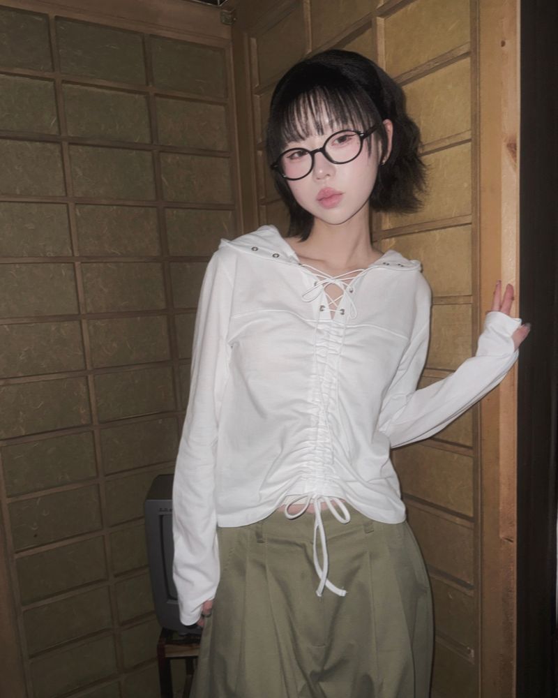 (3color) Check Roll-Up Wide Pintuck Pants