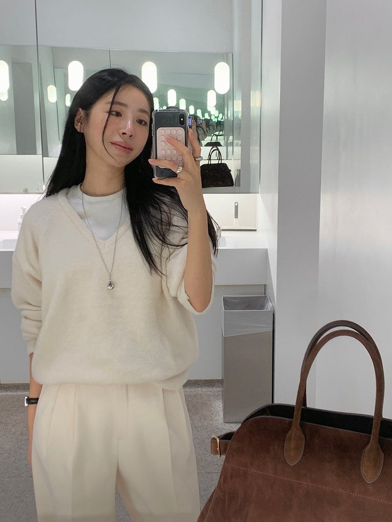 [MADE] [Wool Napping] Winter Warm Pintuck Wide Slacks