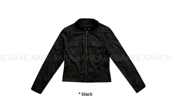 STRAP BIKER JACKET