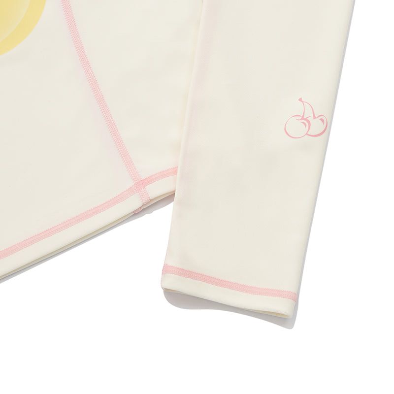 BIG CHERRY CROP RASHGUARD [IVORY]
