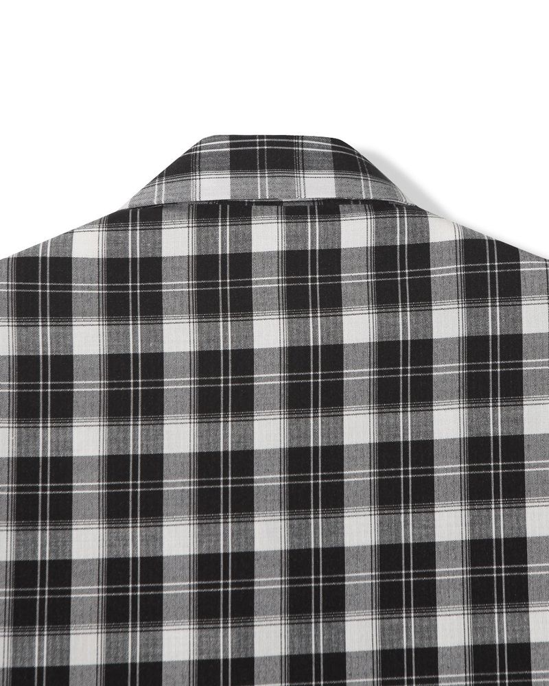 Rendro Square Check Half Shirt