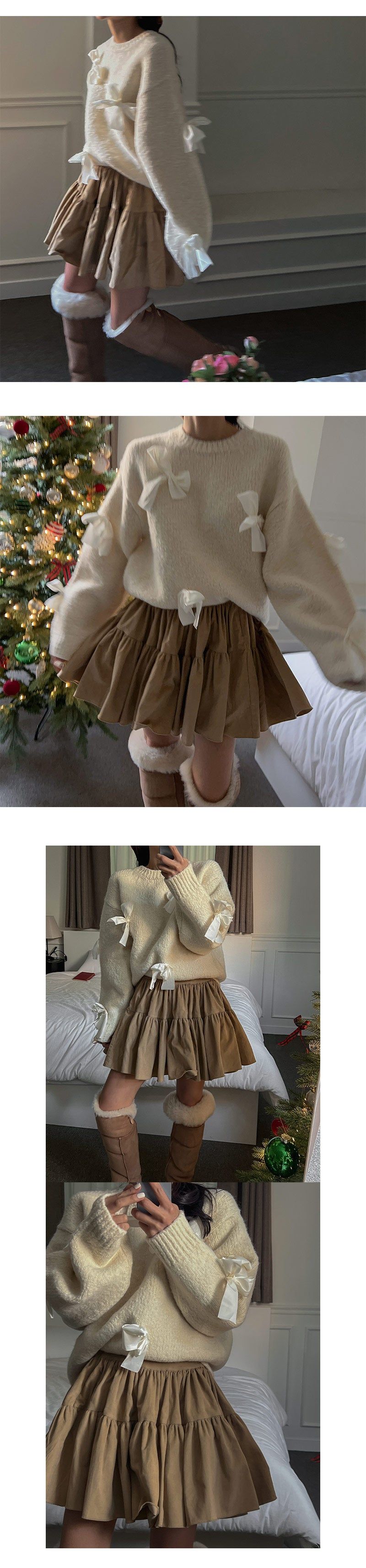 Vanilla corduroy skirt