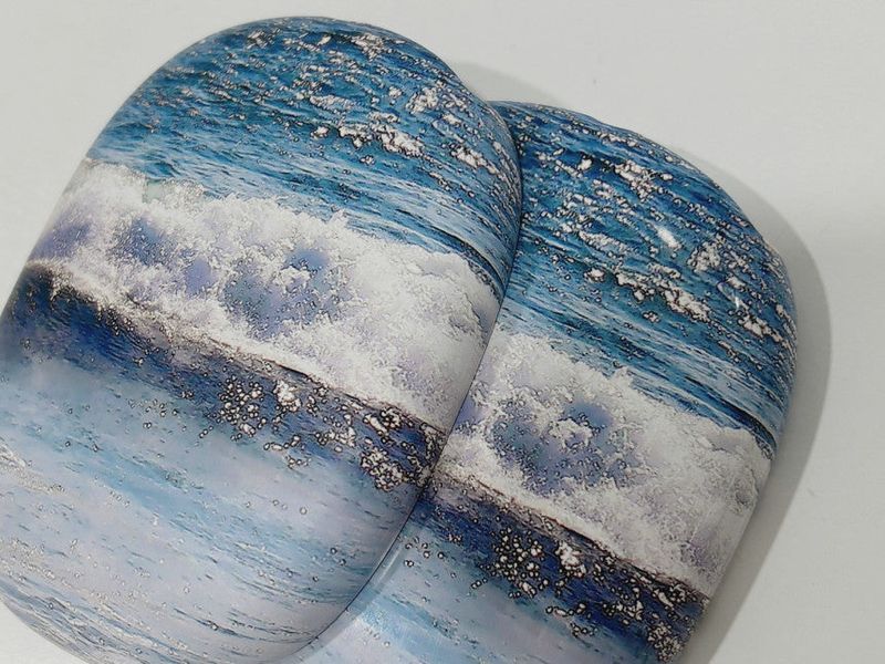 (glossy) AirPods Max Case Santa Monica Waves