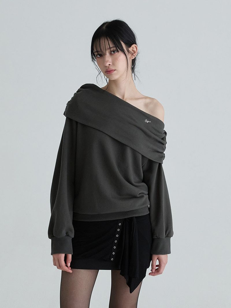 Drape symbol sweatshirts (Charcoal)