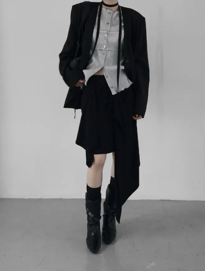 Pinched Draping Skirt