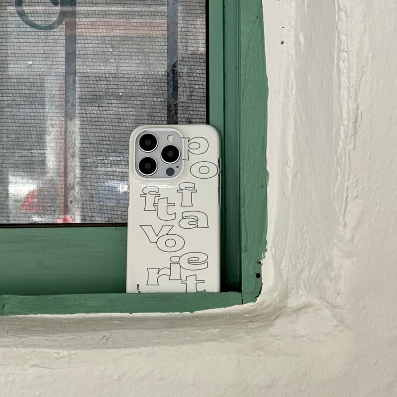 white poft favorite hard case