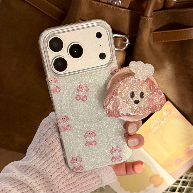 Bling Bling Glitter Chef Puppy Talk iPhone Case