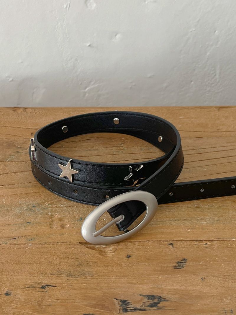 Merni Metal Star Leather Belt