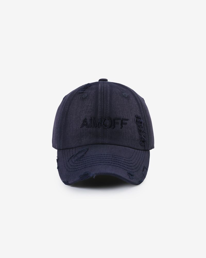 AIMOFF（アイムオフ）の「ウォッシュドビンテージボールキャップ [ ネイビー ]（帽子）」