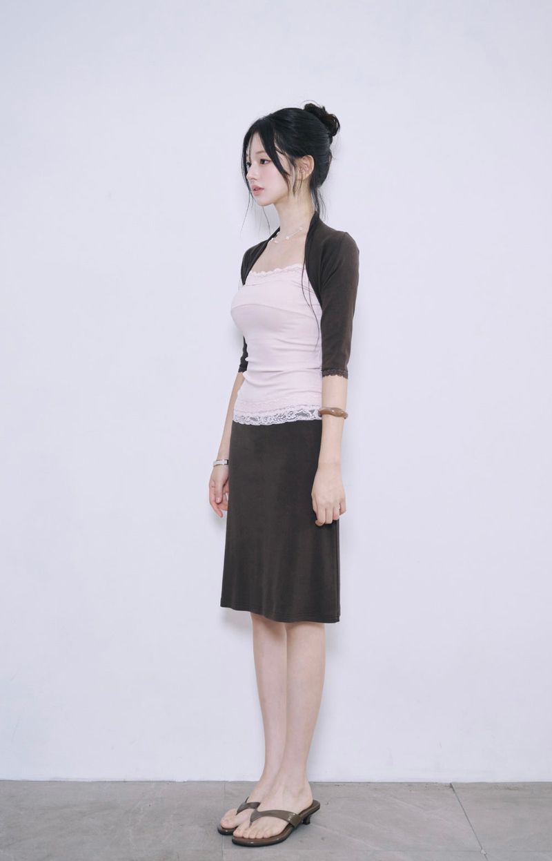 [MADE] Sherry Lace Midi Skirt
