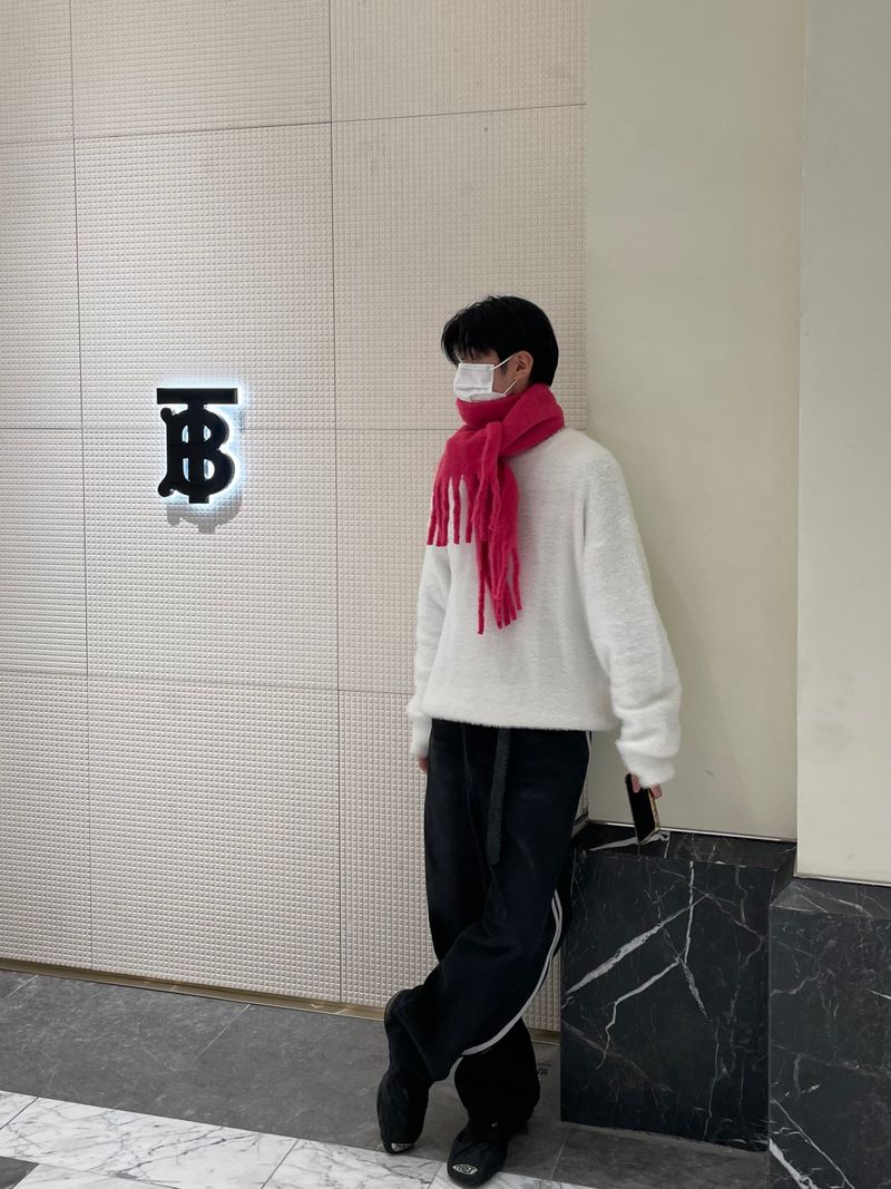 Warm tassel muffler