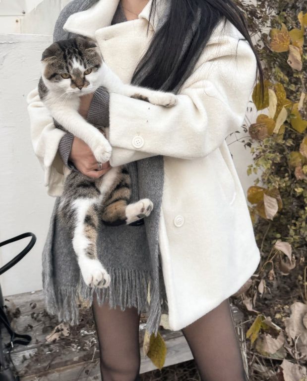 Vanilla Snow Midi Coat
