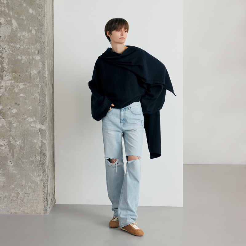 Faten destroyed wide fit - WL002