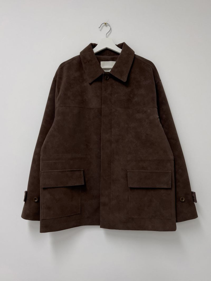 Nubuck String Overfit Leather Jacket