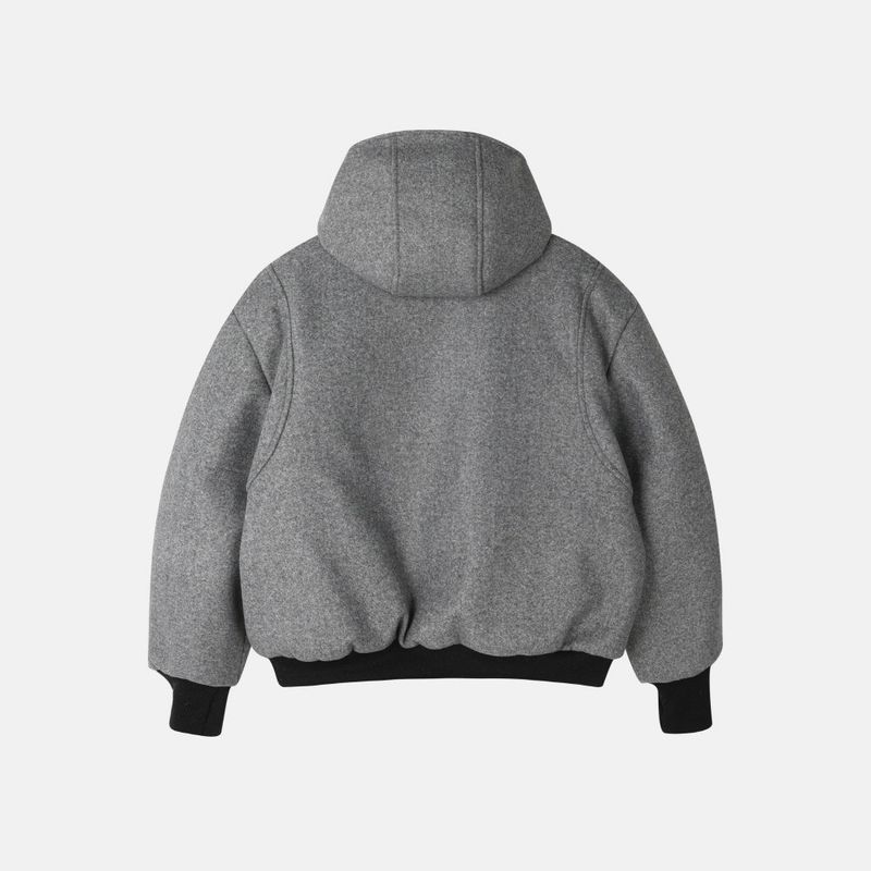 Haron woolfaka hooded padded jacket