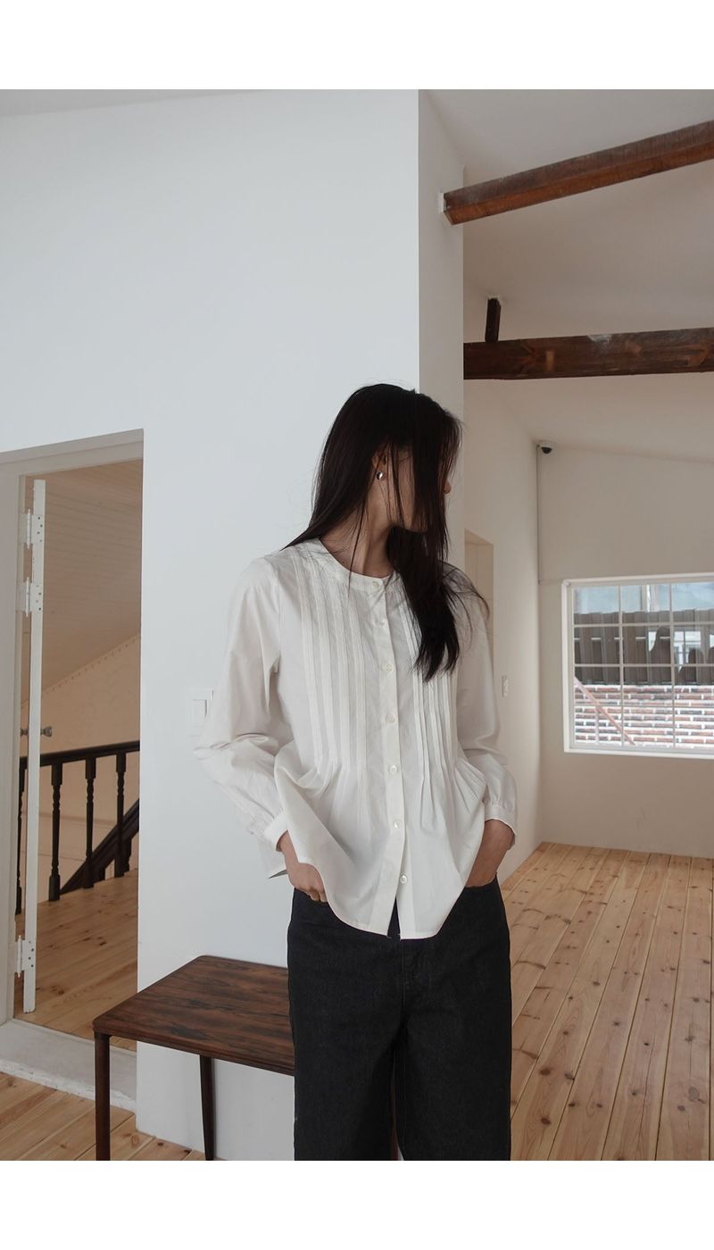 princess pintuck blouse