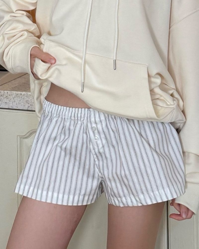 Seow（ソウ）の「1514. Mily stripe cotton shorts (2color)（Pants）」