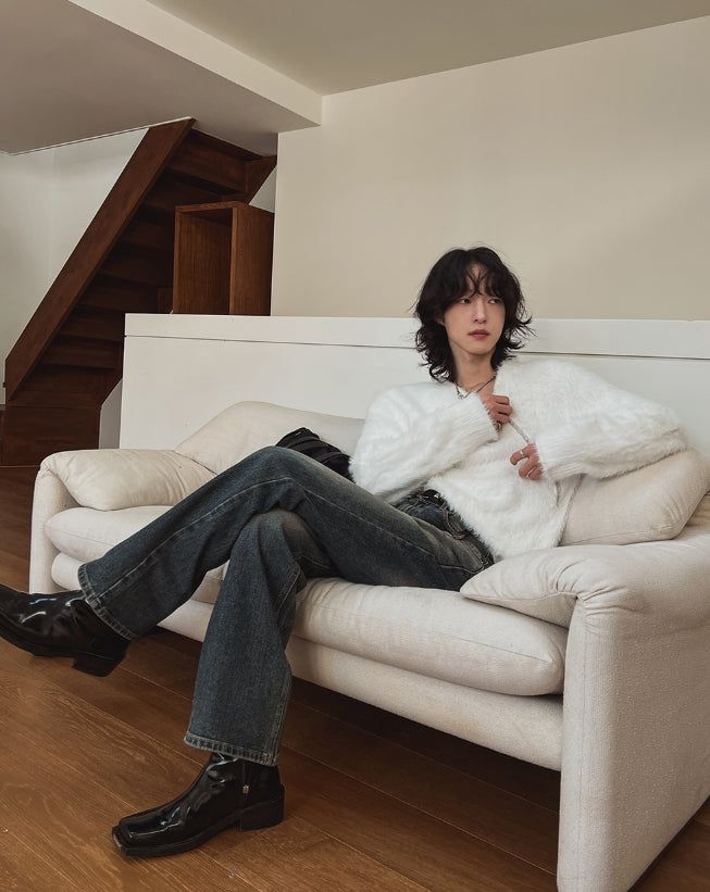 Growing cat washed bootcut denim