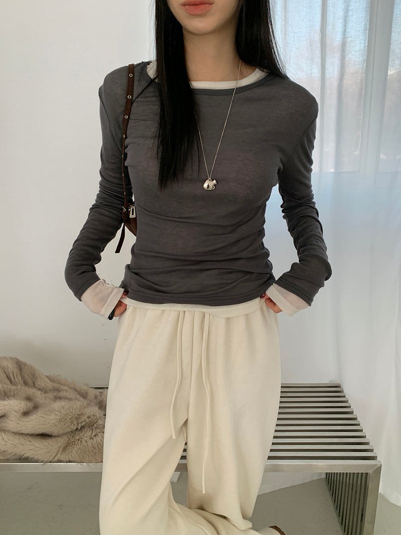 [MADE] Fodit Wool Tencel Layered Tee