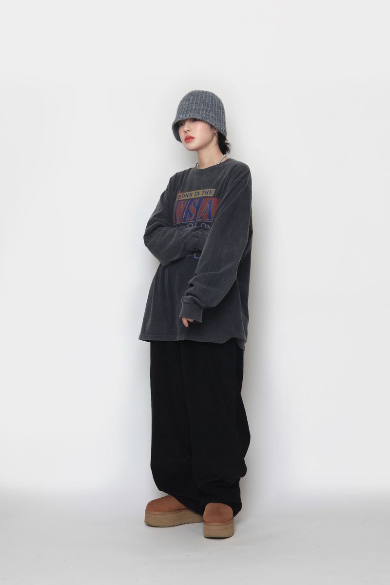 Shabet Corduroy String Pants
